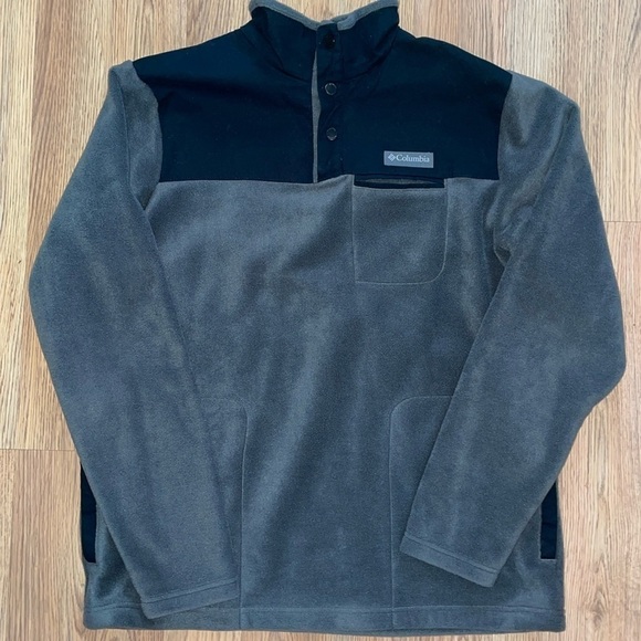Columbia fleece pullover 1/4 button down. Men’s size large - Picture 1 of 6